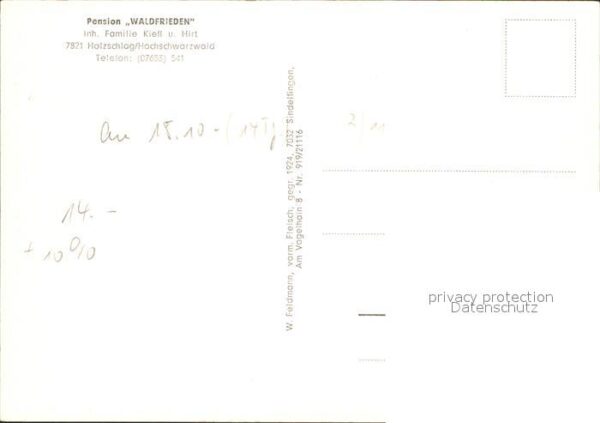 Holzschlag Bonndorf Pension Waldfrieden – Bild 2