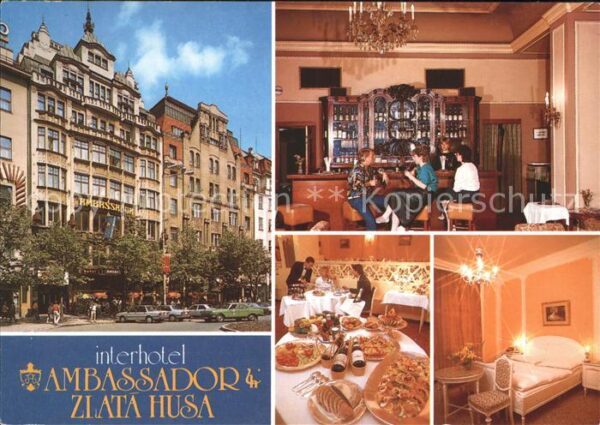 Prag Prahy Prague Interhotel Amassador Zlata Husa