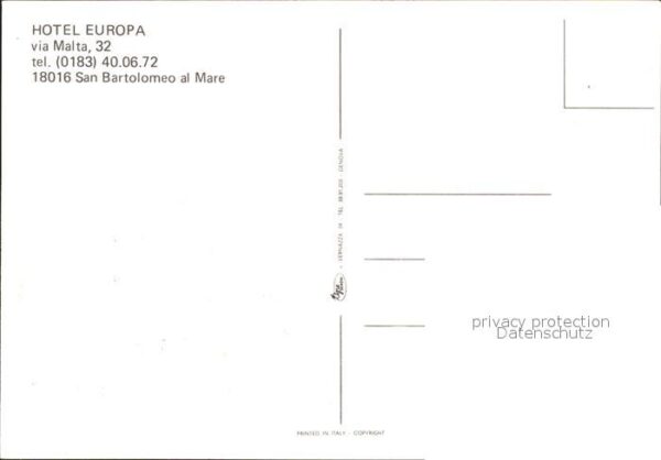 San Bartolomeo al Mare Hotel Europa – Bild 2