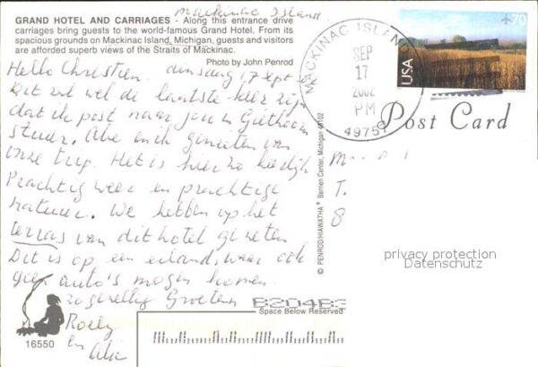 Mackinac Island Grand Hotel Pferdekutsche – Bild 2
