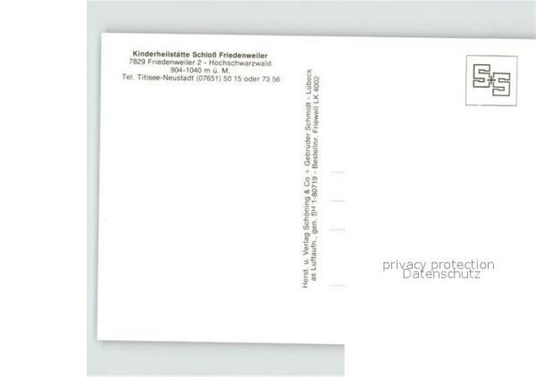 Friedenweiler Fliegeraufnahme Kinderheilstätte Schlos – Bild 2
