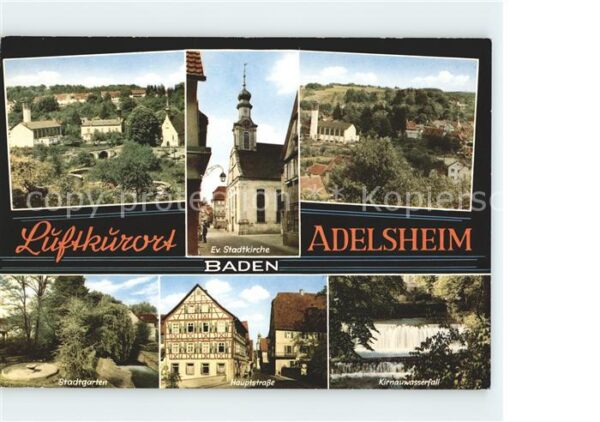 Adelsheim Kirchen Hauptstrasse Kirnauwasserfall