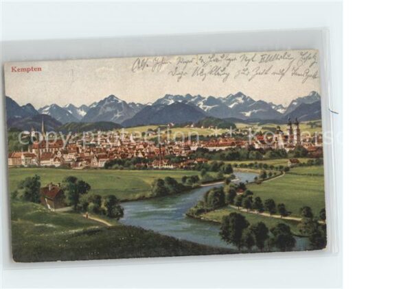 Kempten Allgaeu mit Alpen