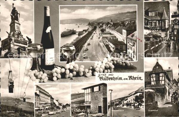 Ruedesheim Rhein Wein Trauben Drosselhof Rheinstrasse Dr