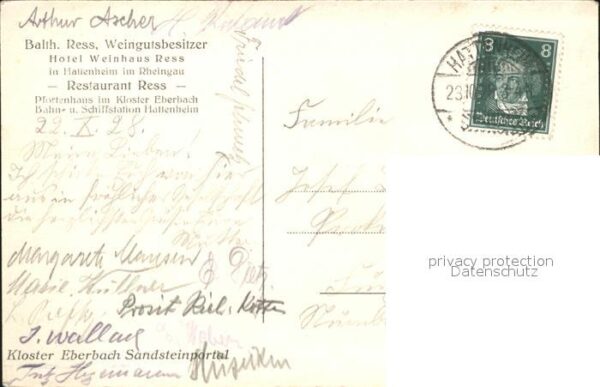 Hattenheim Rheingau Kloster Eberbach Sandsteinportal – Bild 2