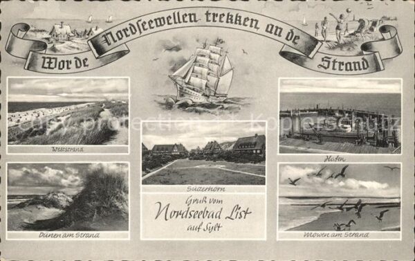 List Sylt Süderhörn Hafen Möwen Strand