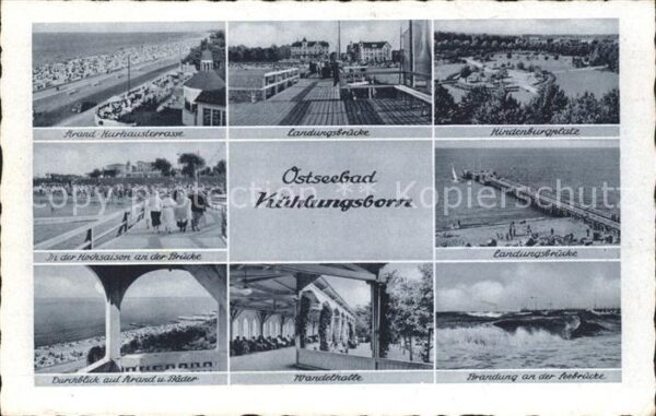 Kuehlungsborn Ostseebad Hindenburgplatz Landungsbrücke Wandelha