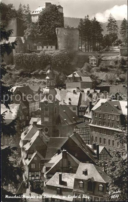 Monschau Rotes Haus Kirche Burg