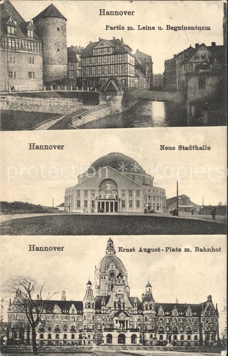 Hannover Leine Beguinenturm Stadthalle Ernst-Aug
