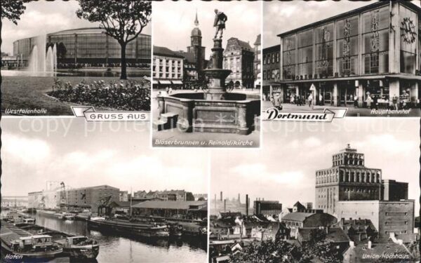 Dortmund Hauptbahnhof Union-Hochhaus Hafen Westf