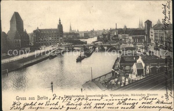 Berlin Dampferstation Jannowitzbrücke Waisenbr
