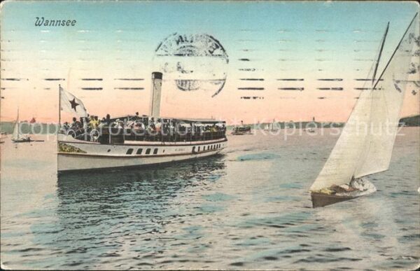 Wannsee Dampfer Segelboot