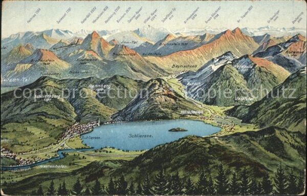 Schliersee Panoramakarte