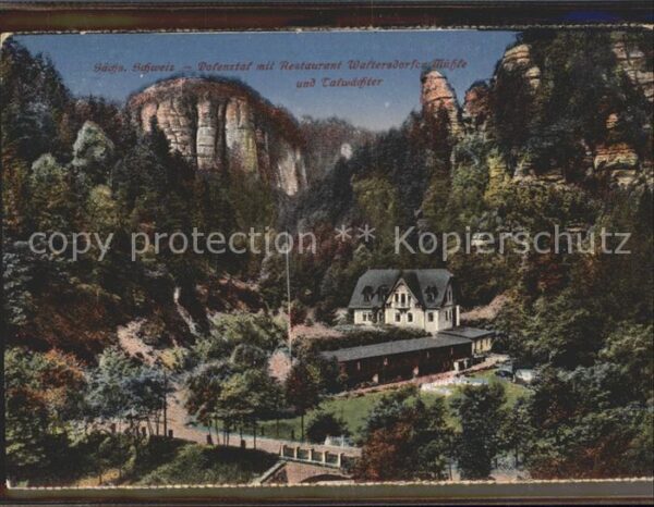 Saechsische Schweiz Polenztal Restaurant Waltersdorfer Mühl