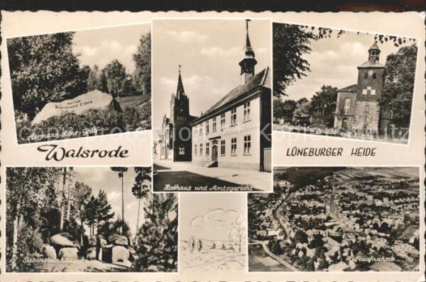 Walsrode Lueneburger Heide Rathaus Amtsgericht Hermann-Löns-Grab S