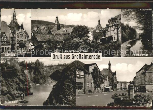 Grossalmerode Marktplatz Rathaus Roter See Fahrbachta