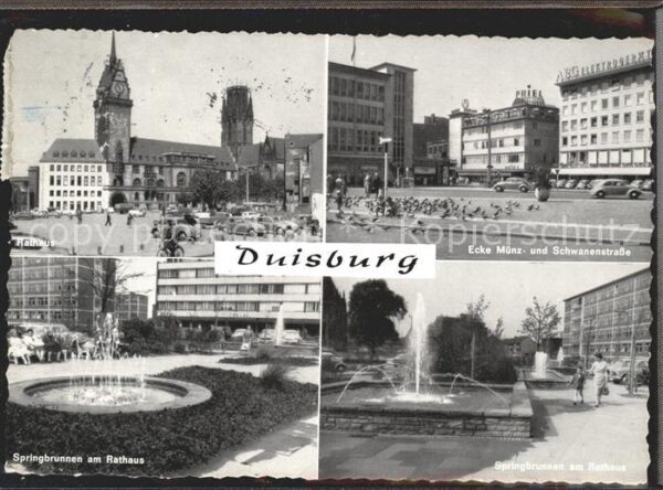 Duisburg Ruhr Ecke Münzstrasse Schwanenstrasse Rathau