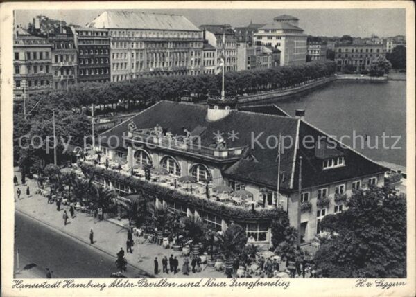 Hamburg Alster-Pavillon Neuer Jungfernstieg