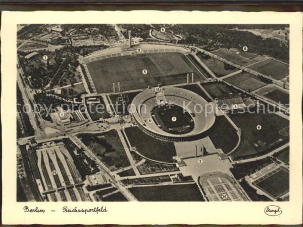 Berlin Reichssportfeld Fliegeraufnahme