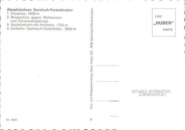 Seilbahn Alpspitzbahnen Hochalm Osterfelder Garm – Bild 2