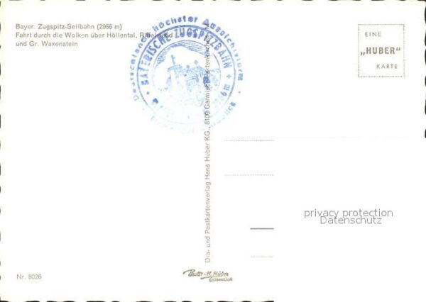 Seilbahn Bayerische Zugspitzbahn Höllental Riffe – Bild 2