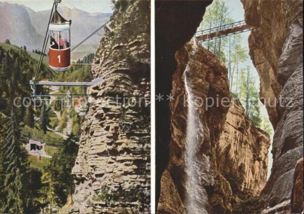 Seilbahn Graseck Partnachklamm Eiserne Brücke