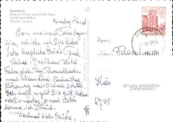 Seilbahn Kanzel Villach Julische Alpen Mangart – Bild 2