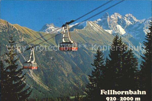 Seilbahn Fellhorn Oberstdorf Allgäuer Alpen