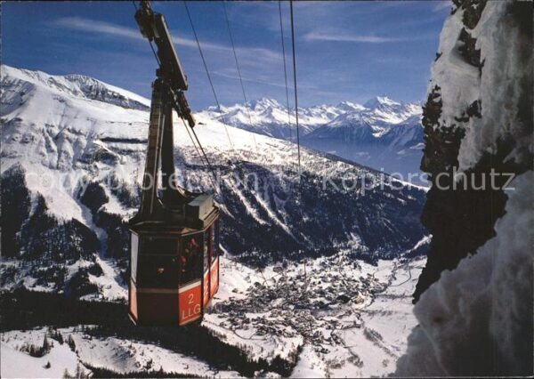 Seilbahn Leukerbad-Gemmi Dom Weisshorn