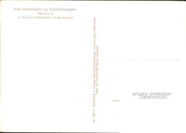 Seilbahn Schliersbergalm Schliersee Brecherspitz – Bild 2