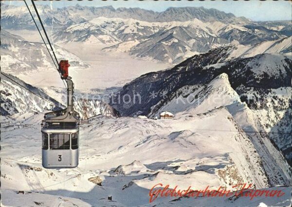 Seilbahn Gletscherbahn Kaprun Krefelder-Hütte Ze