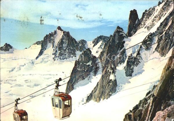 Seilbahn Vallee Blanche Courmayeur Aiguille du M