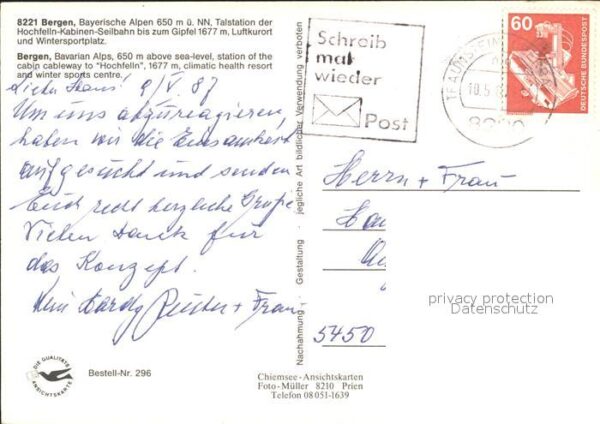 Seilbahn Hochfelln Bergen Bayerische Alpen – Bild 2