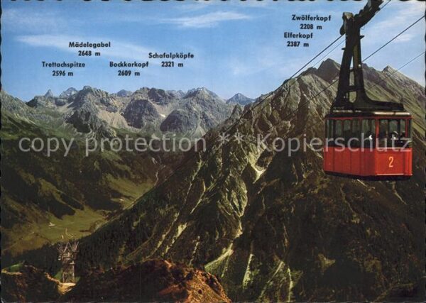 Seilbahn Walmendingerhorn Mittelberg Kleines Wal
