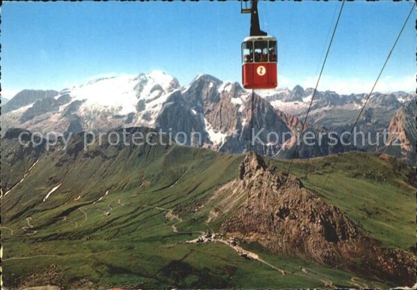 Seilbahn Passo Pordoi-Sasso Marmolada Dolomiti