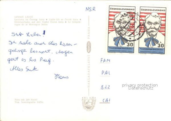 Seilbahn Janske Lazne Cernou horu – Bild 2