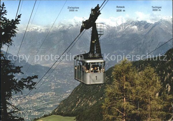 Seilbahn Ifinger Meran Naiftal Funivia Ivigna Va