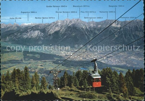 Seilbahn Patscherkofel Innsbruck Oberinntal