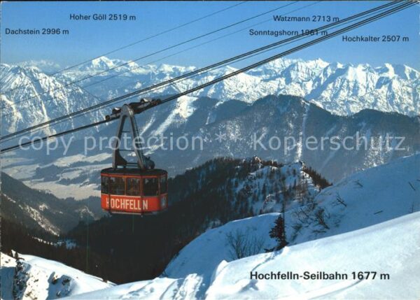 Seilbahn Hochfelln Bergen Bayerische Alpen