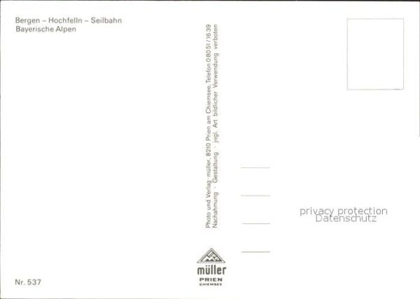 Seilbahn Hochfelln Bergen Bayerische Alpen – Bild 2