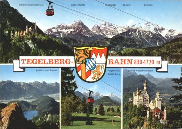 Seilbahn Tegelberg Schloss Neuschwanstein Aggens