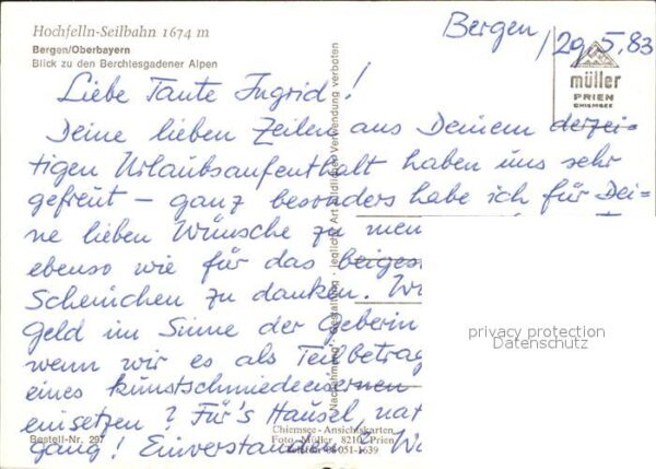 Seilbahn Hochfelln Bergen-Oberbayern Berchtesgad – Bild 2