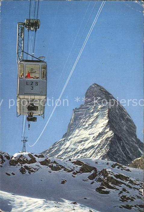 Seilbahn Schwarzsee Zermatt Matterhorn
