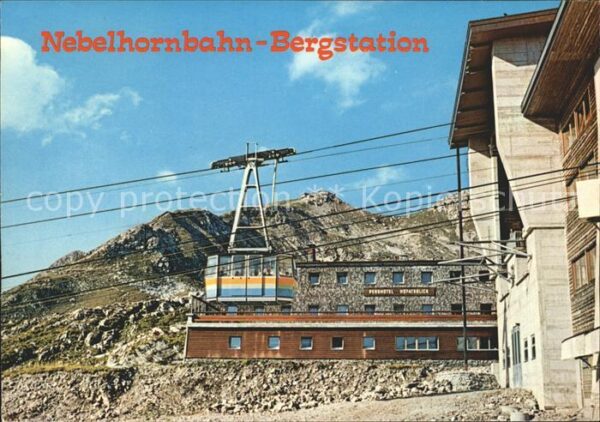 Seilbahn Nebelhorn Bergstation Oberstdorf