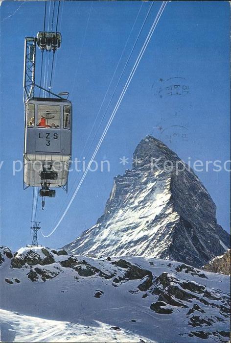 Seilbahn Schwarzsee Zermatt Matterhorn