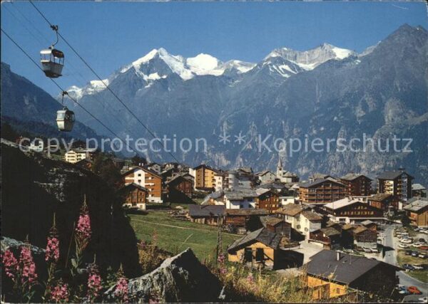 Seilbahn Hannigalp Grächen Weisshorn Bishorn Bar