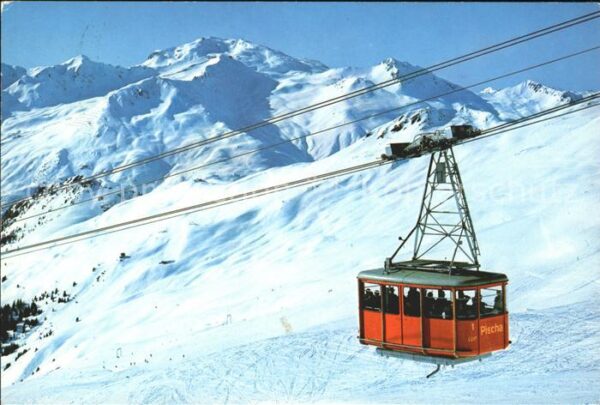 Seilbahn Pischa Davos Flüelamäder-Abfahrt Weissf