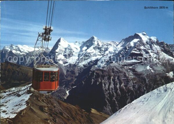 Seilbahn Schilthorn Mürren Eiger Mönch Jungfrau