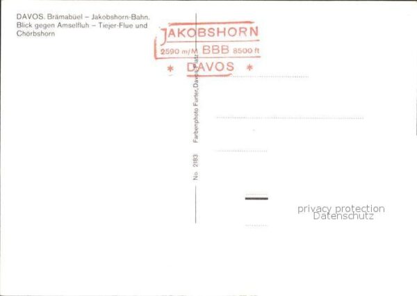 Seilbahn Brämabüel-Jakobshorn Davos Amselfluh Ch – Bild 2