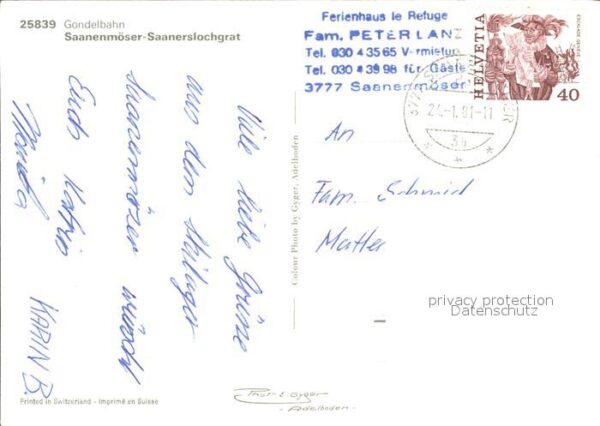 Seilbahn Saanenmöser-Saanerslochgrat – Bild 2